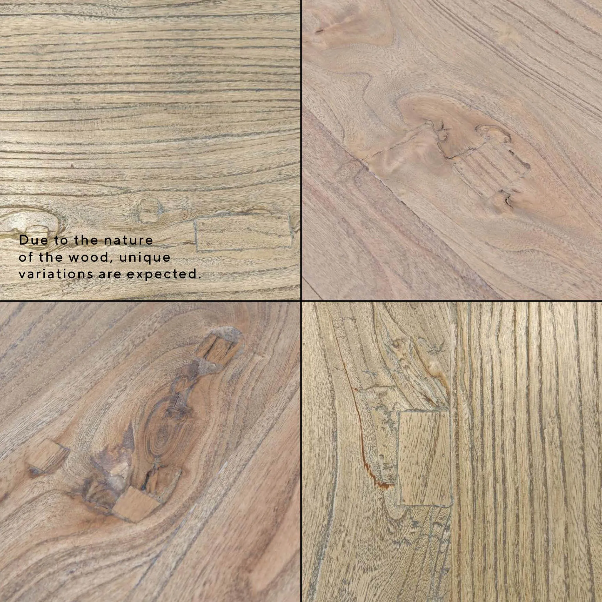 Canova 1.1m Reclaimed Wood Rectangular Coffee Table
