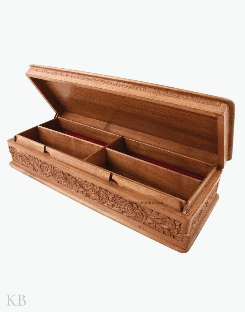 Carved Large Jewellery Box