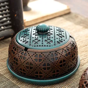 Chinese Style Functional Retro Household Resin Ashtray