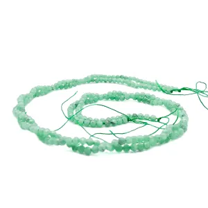 Chrysoprase AAA 3mm Faceted Round Bead Strand