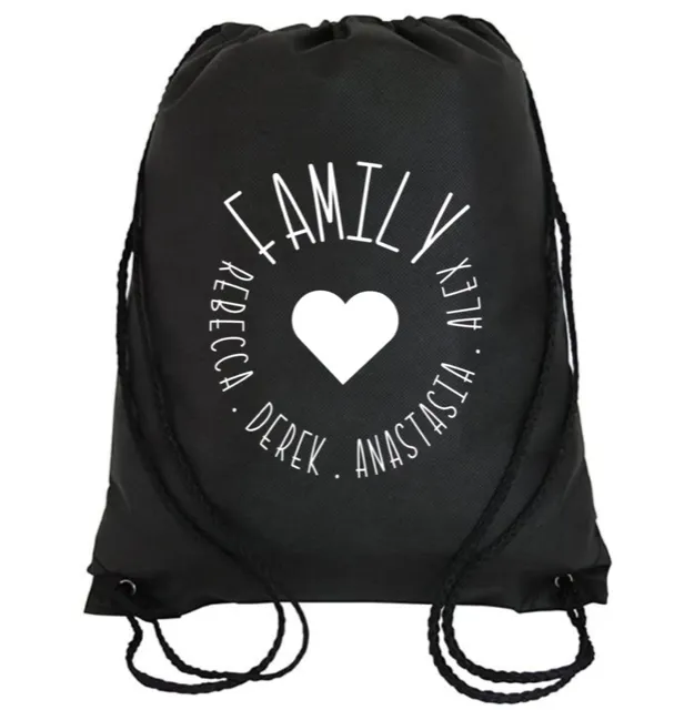 Cinch Bag: Family Circle * Personalized