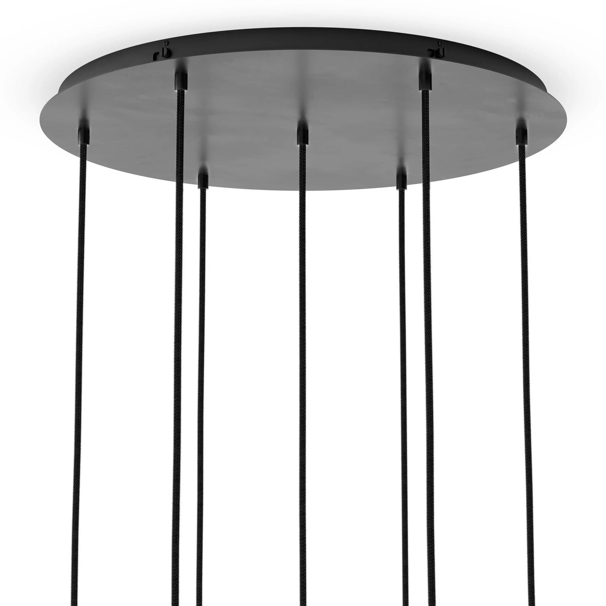 Cluster 7 MIX Chandelier, Black Gunmetal
