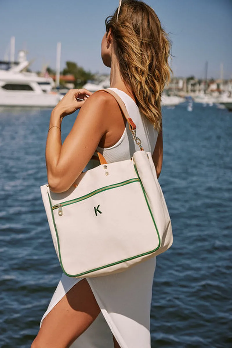 CODIE CANVAS TOTE - GREEN