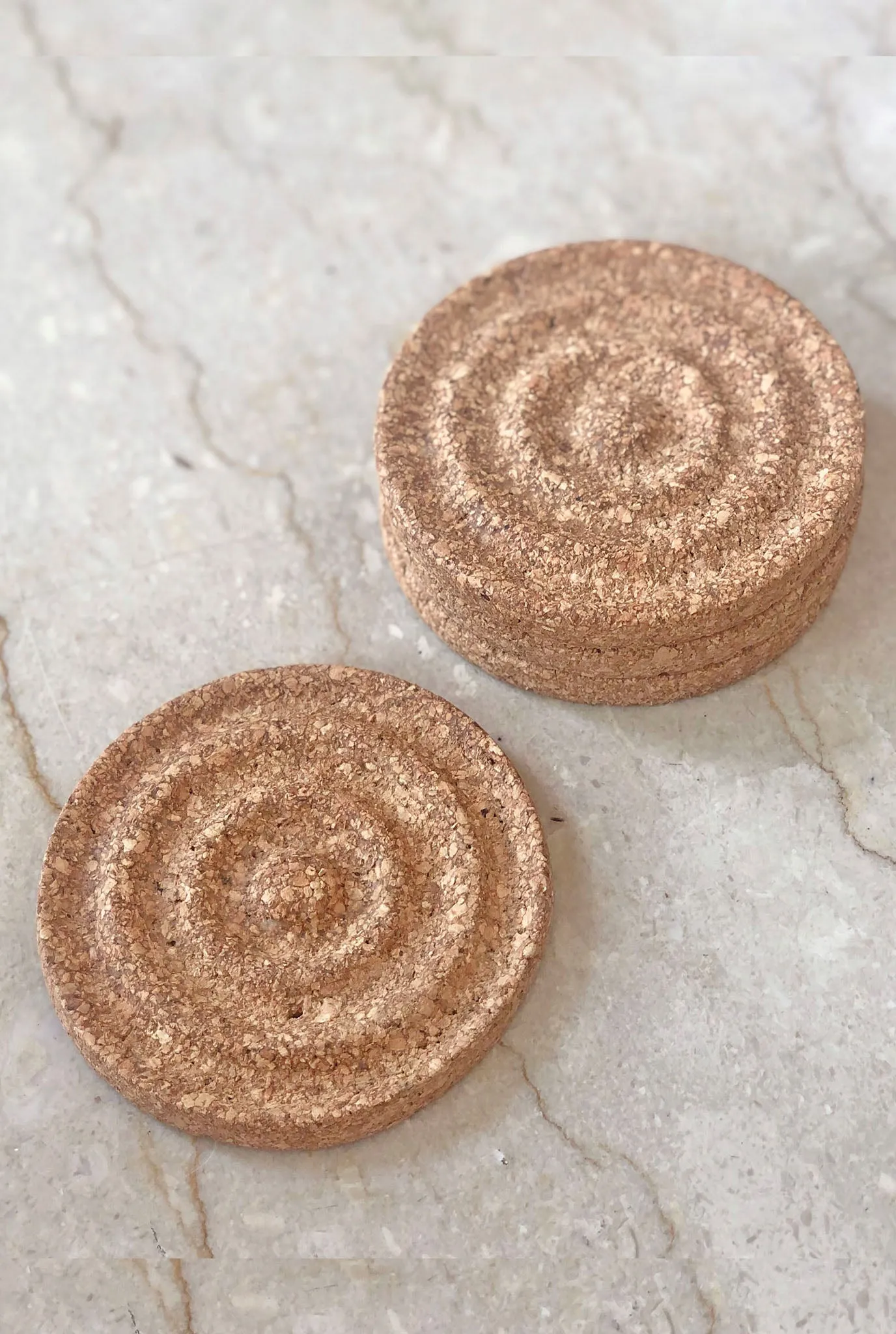 CORK COASTERS SET OF 4