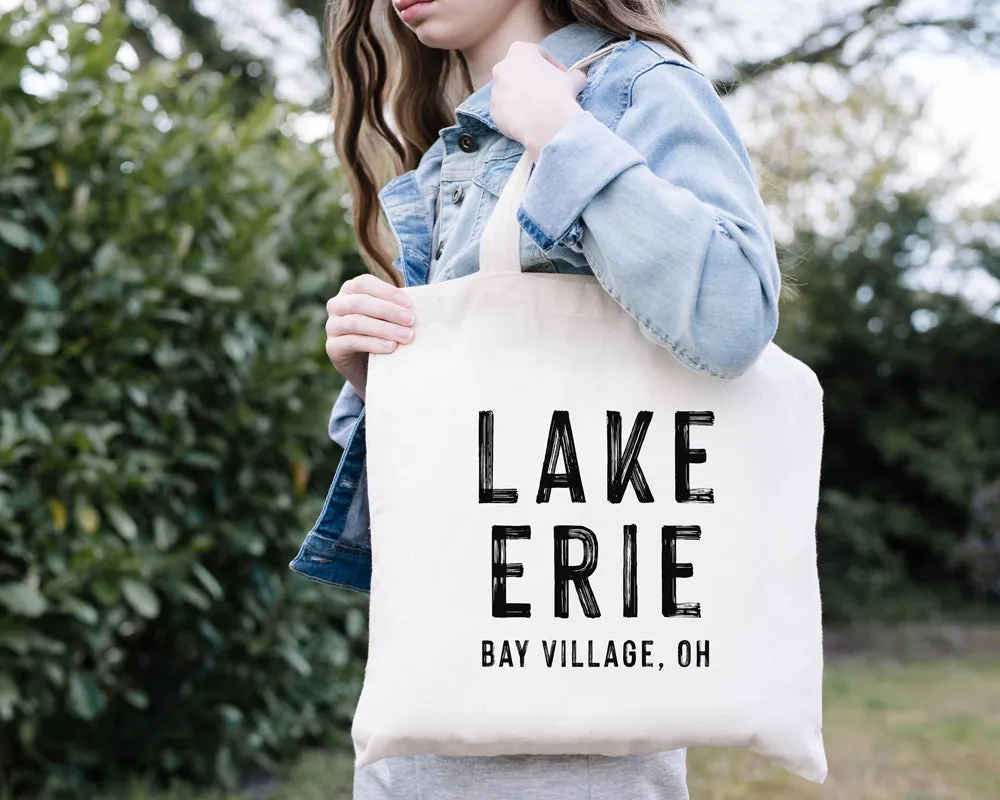 Custom Lake Name Tote Bag