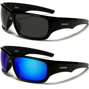 Designer Wrap Large Polarised Sunglasses for Sports with mirrored lens for mens ladies