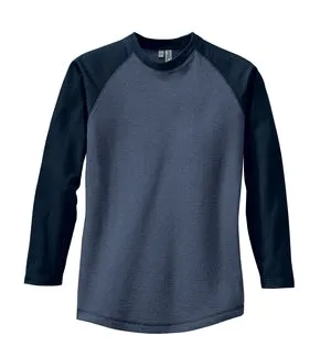 District Threads - Heathered Jersey Long Sleeve Raglan.  DT126