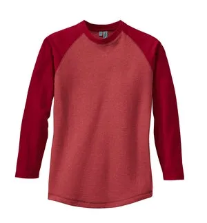 District Threads - Heathered Jersey Long Sleeve Raglan.  DT126