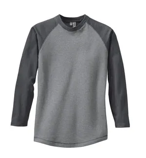 District Threads - Heathered Jersey Long Sleeve Raglan.  DT126