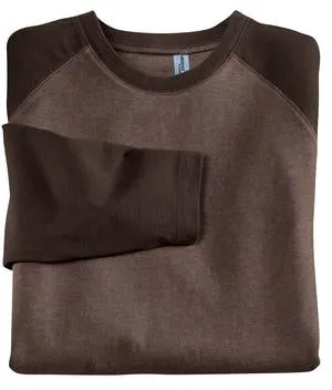 District Threads - Heathered Jersey Long Sleeve Raglan.  DT126