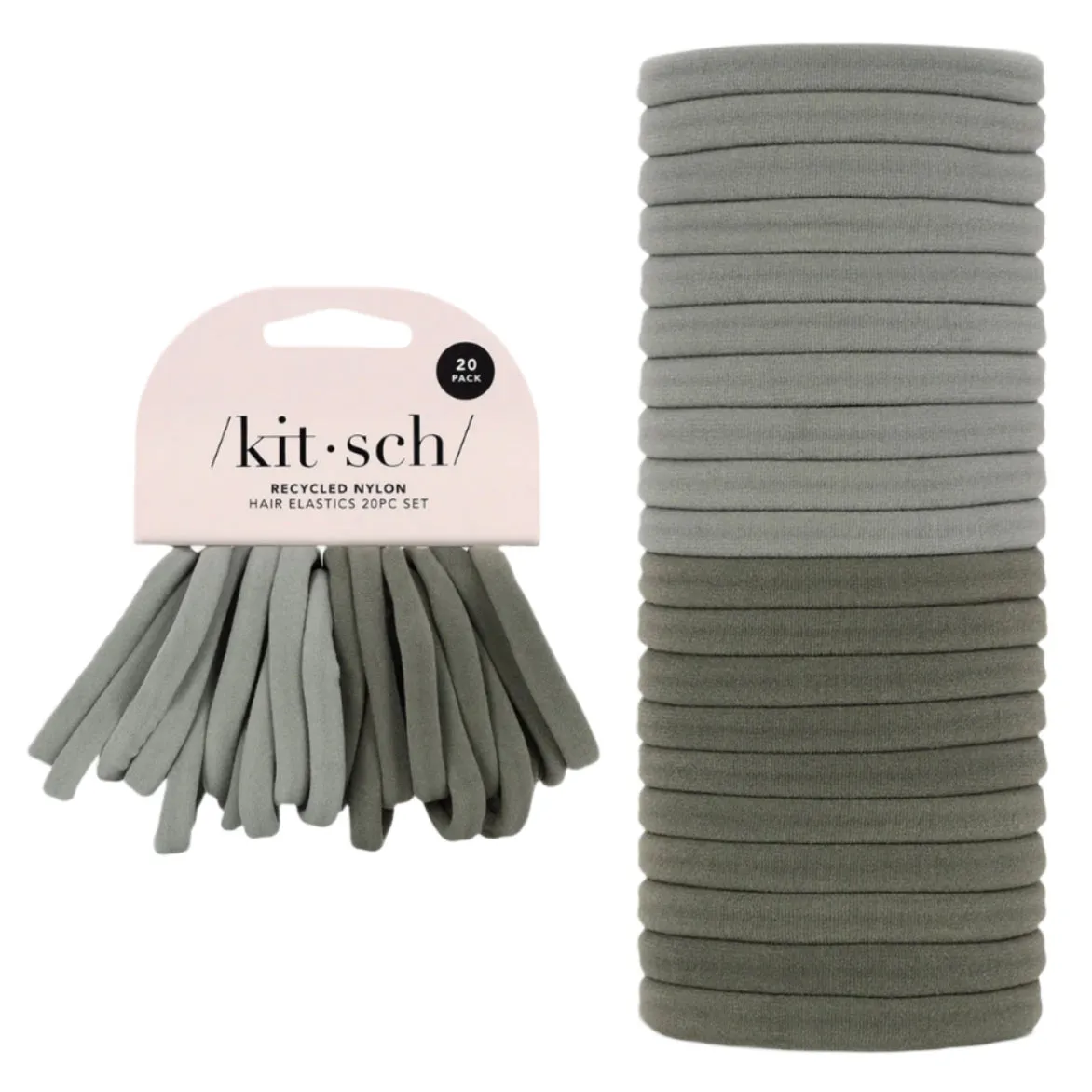 Eco-Friendly Nylon Elastics 20pc set - Eucalyptus