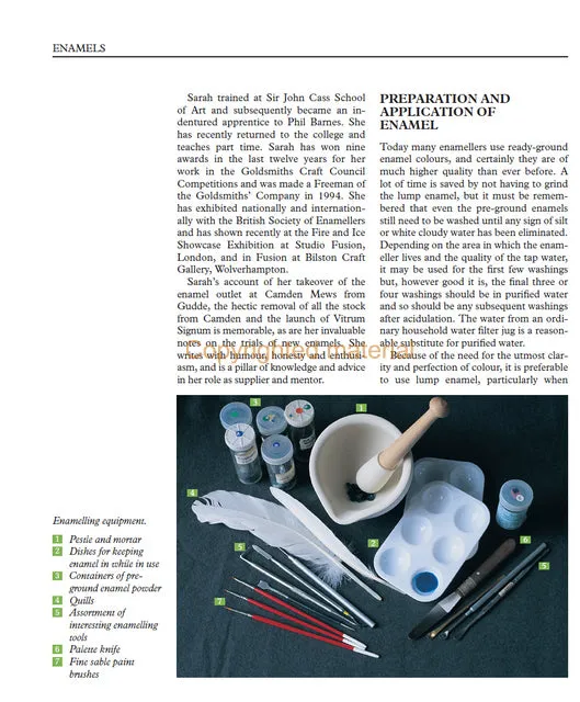 Enamelling on Precious Metals