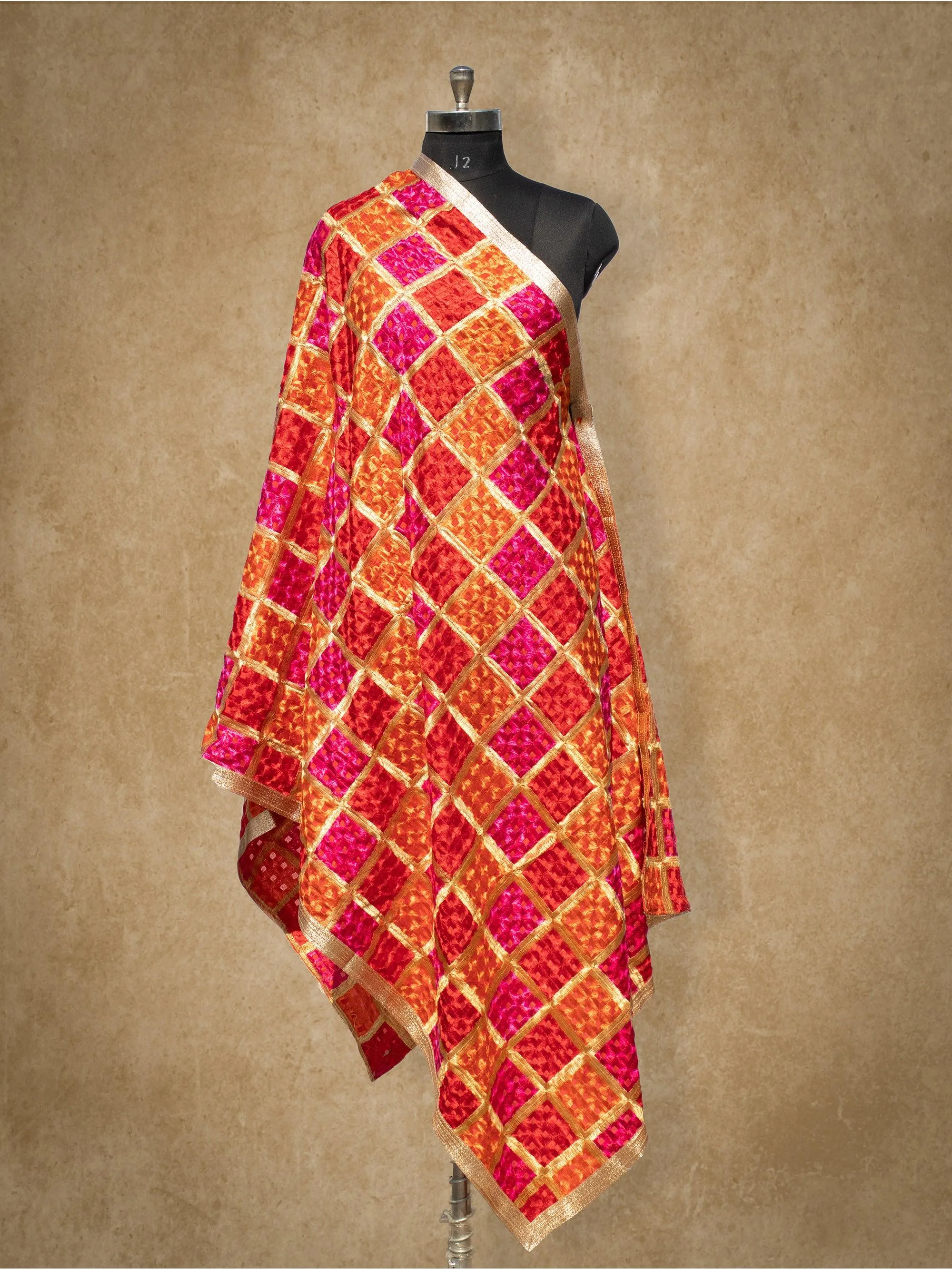 Ethnic  Handloom Phulkari Dupatta DP-02