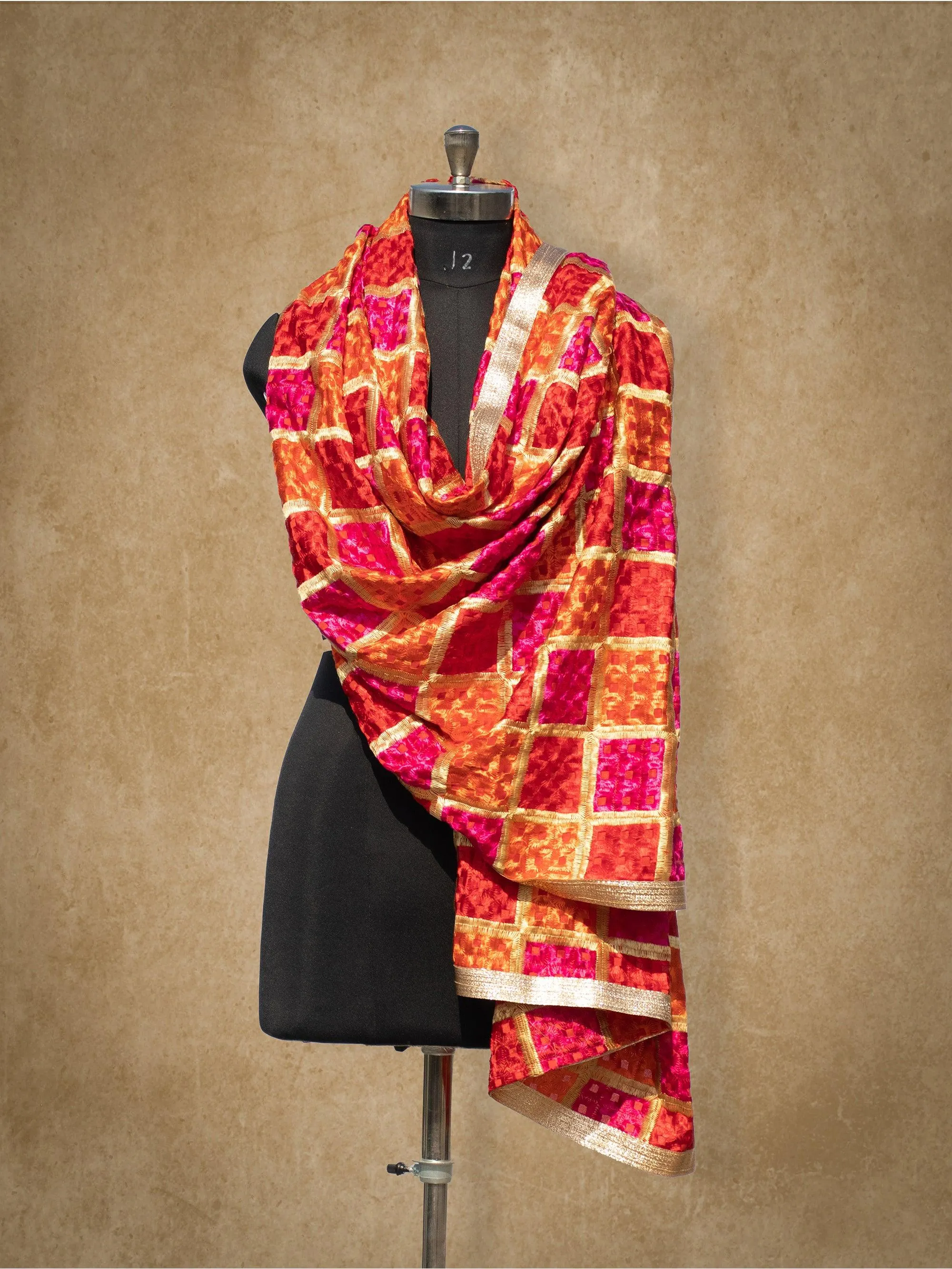 Ethnic  Handloom Phulkari Dupatta DP-02