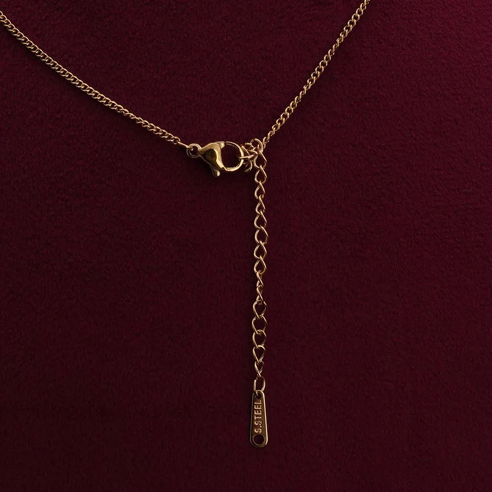 Everyday Exquisite Green Stone Gold Necklace