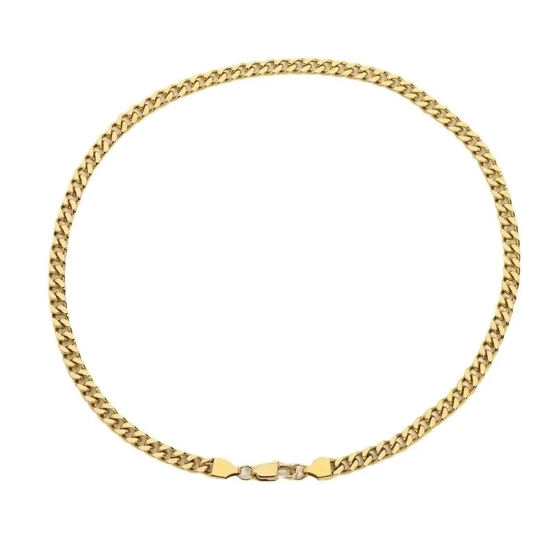 Exquisite Cuban Lobster Clasp 18k Stainless Steel Necklace