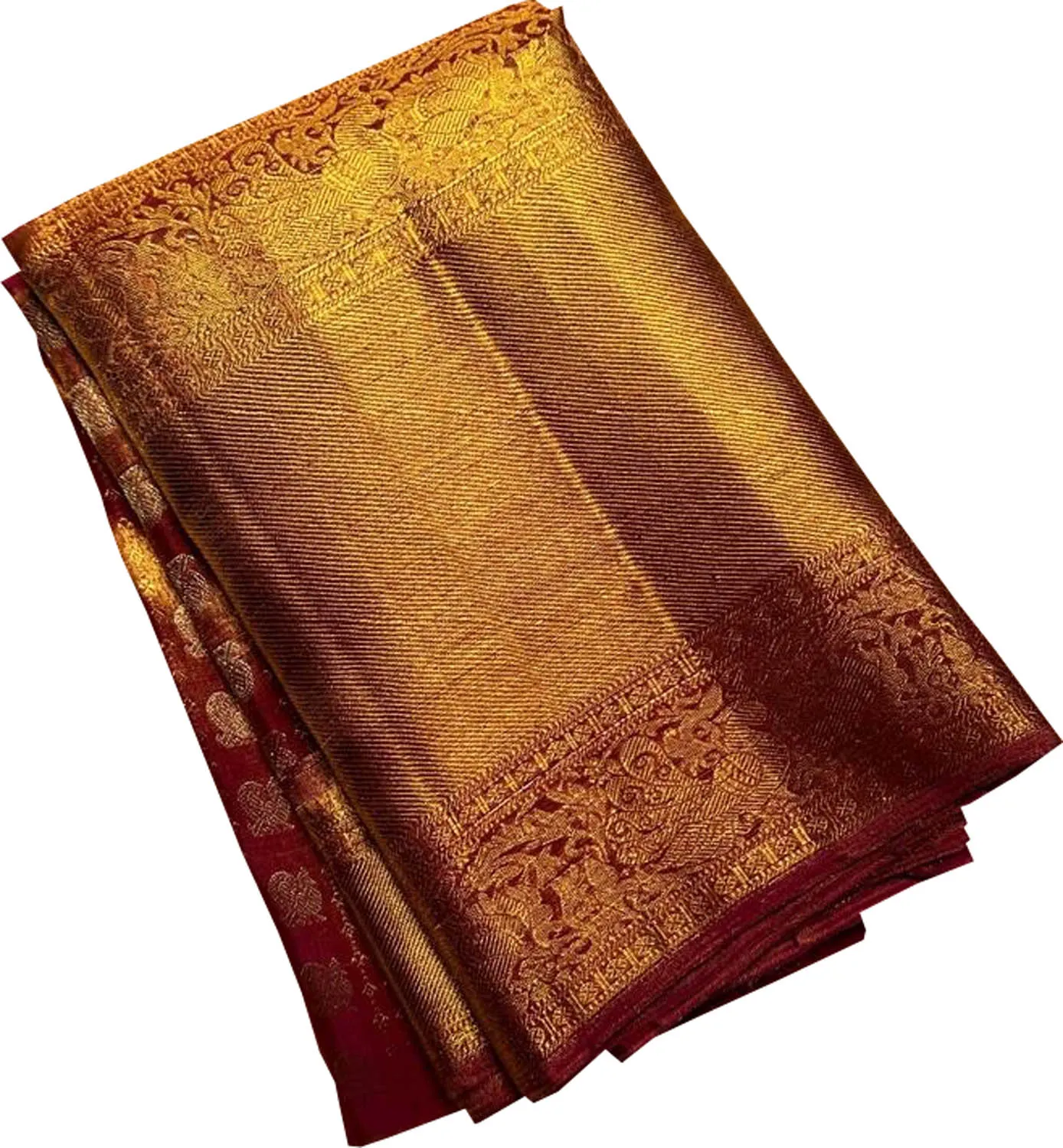 Exquisite Purple Pure Silk Kanjeevaram Saree