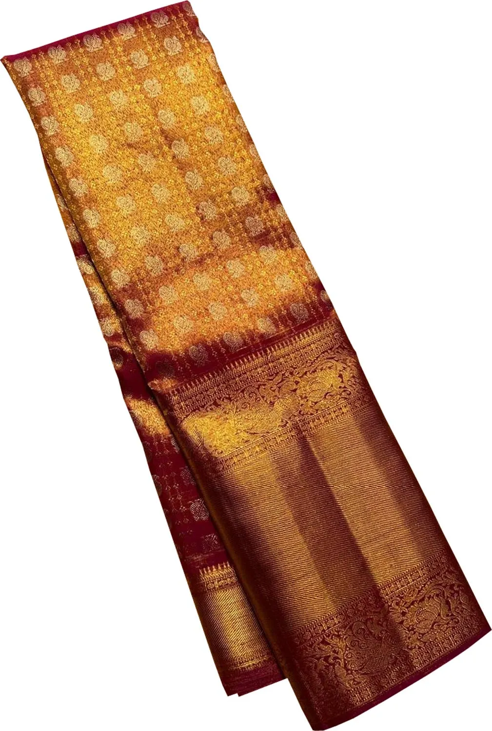 Exquisite Purple Pure Silk Kanjeevaram Saree