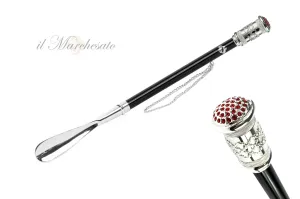 Exquisite Shoehorn with Red Crystals