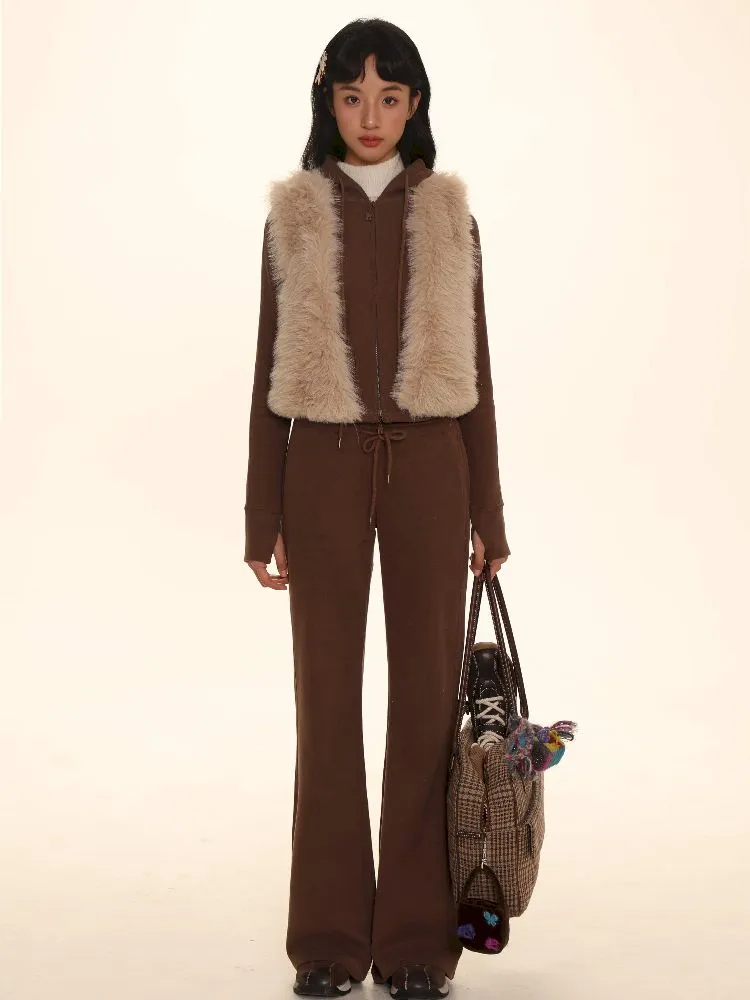 Exquisite short small spirit fox V-neck vest【s0000005979】