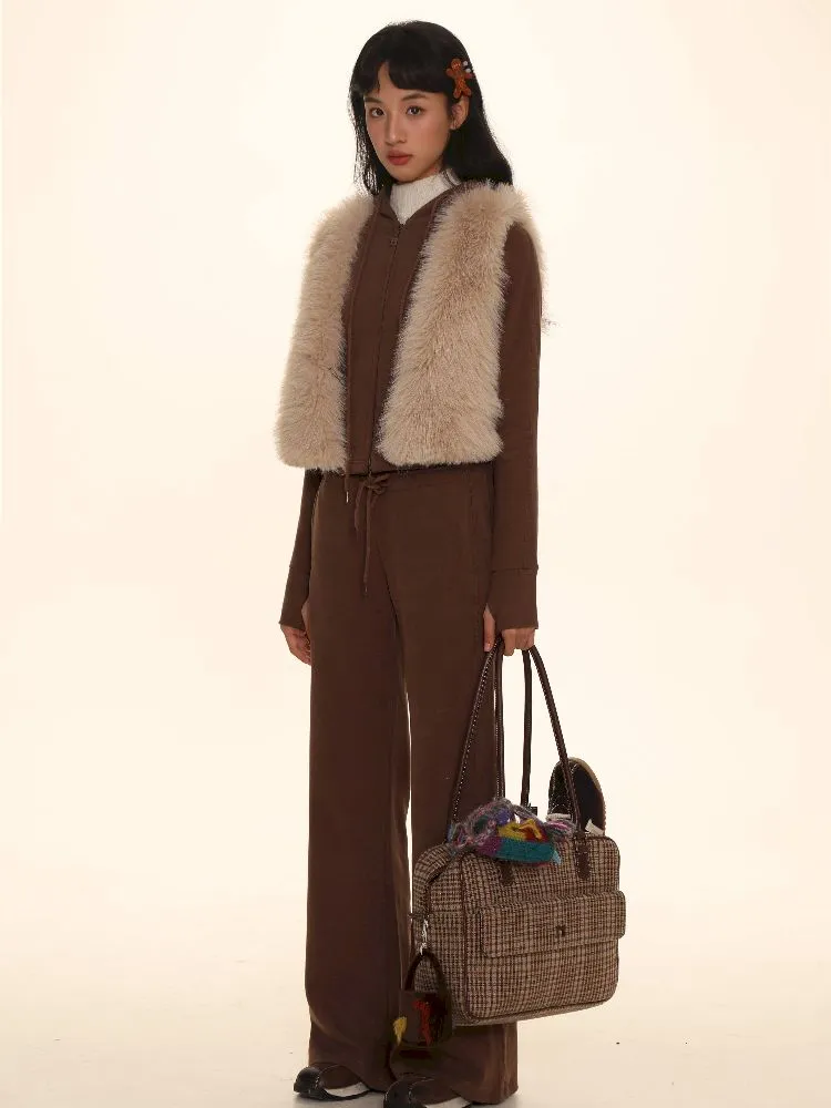 Exquisite short small spirit fox V-neck vest【s0000005979】