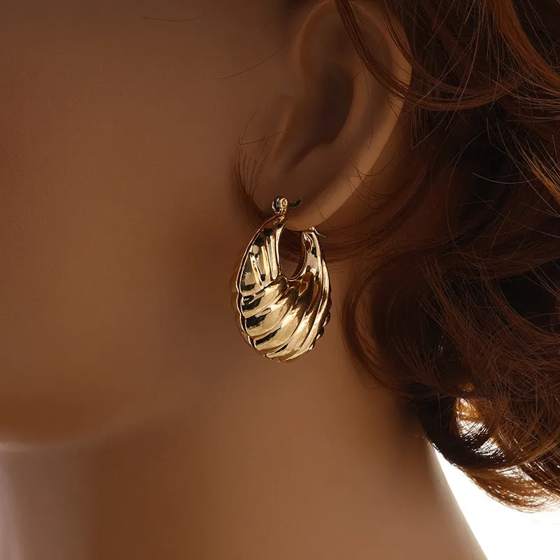 Exquisite Vienna Verve Metal Hoop Earrings