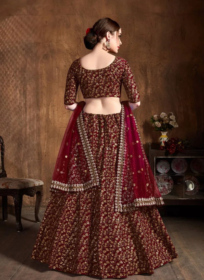 Exquisite Wedding Lehengas with Dori and Zari Work