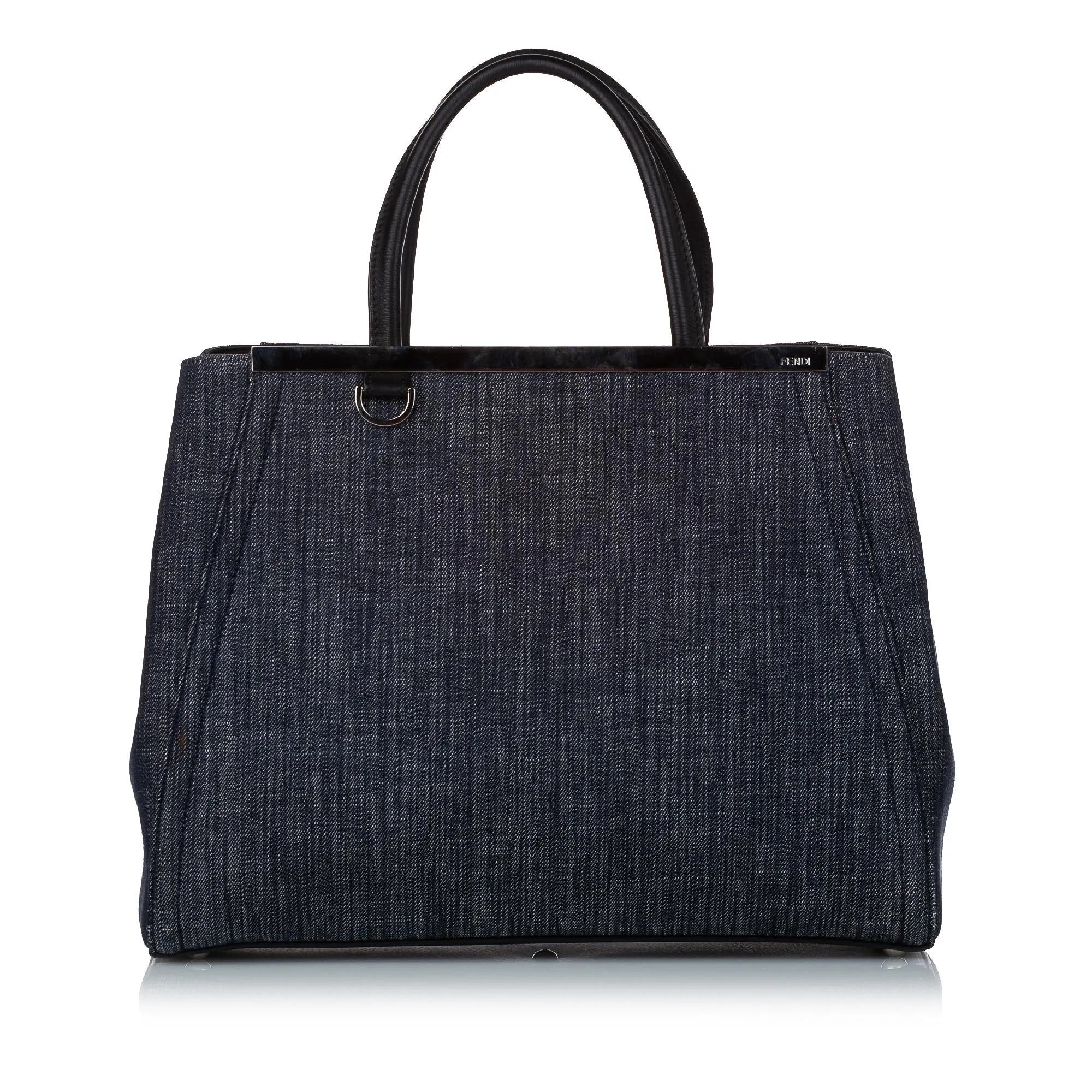 Fendi Petit 2Jours Denim Satchel (SHG-29466)