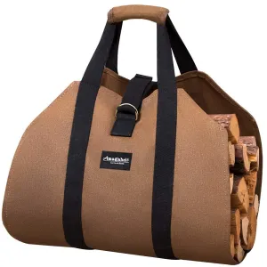 Firewood Log Carrier Waxed Canvas Wood Tote Bag Model Number BG002