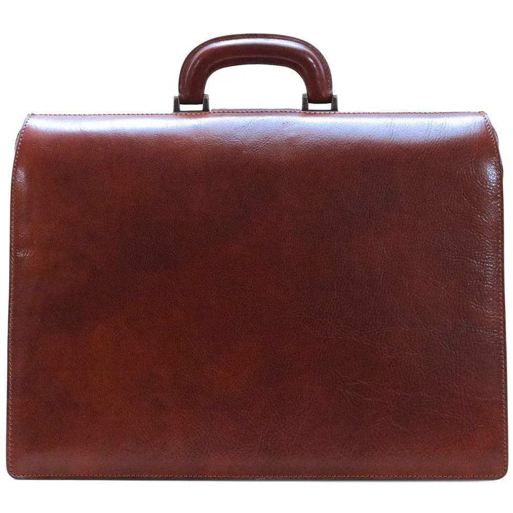 Floto Leather Ciabatta Combo Briefcase