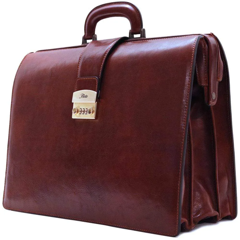 Floto Leather Ciabatta Combo Briefcase