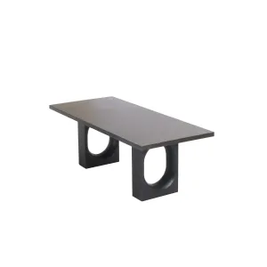Genova 220 Outdoor Dining Table Black