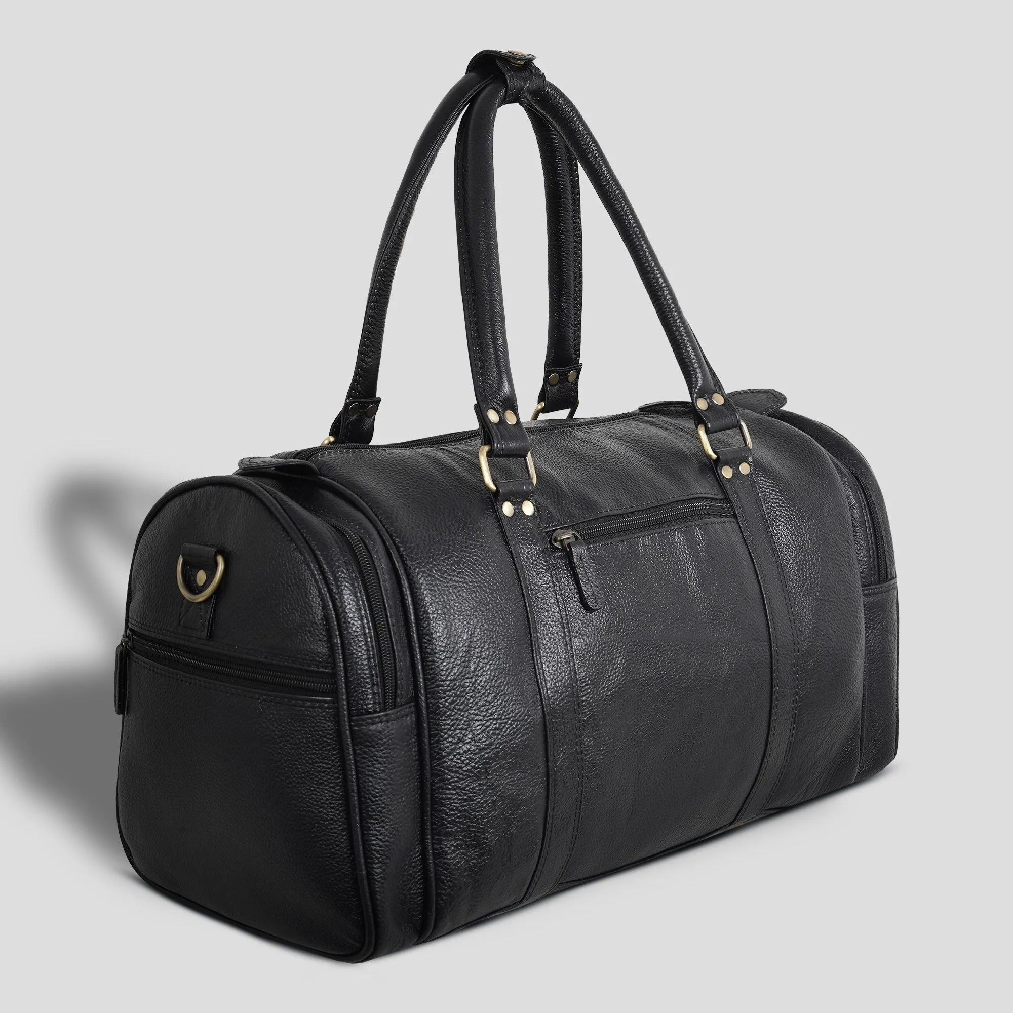 Genuine Leather Travel Duffel Bag