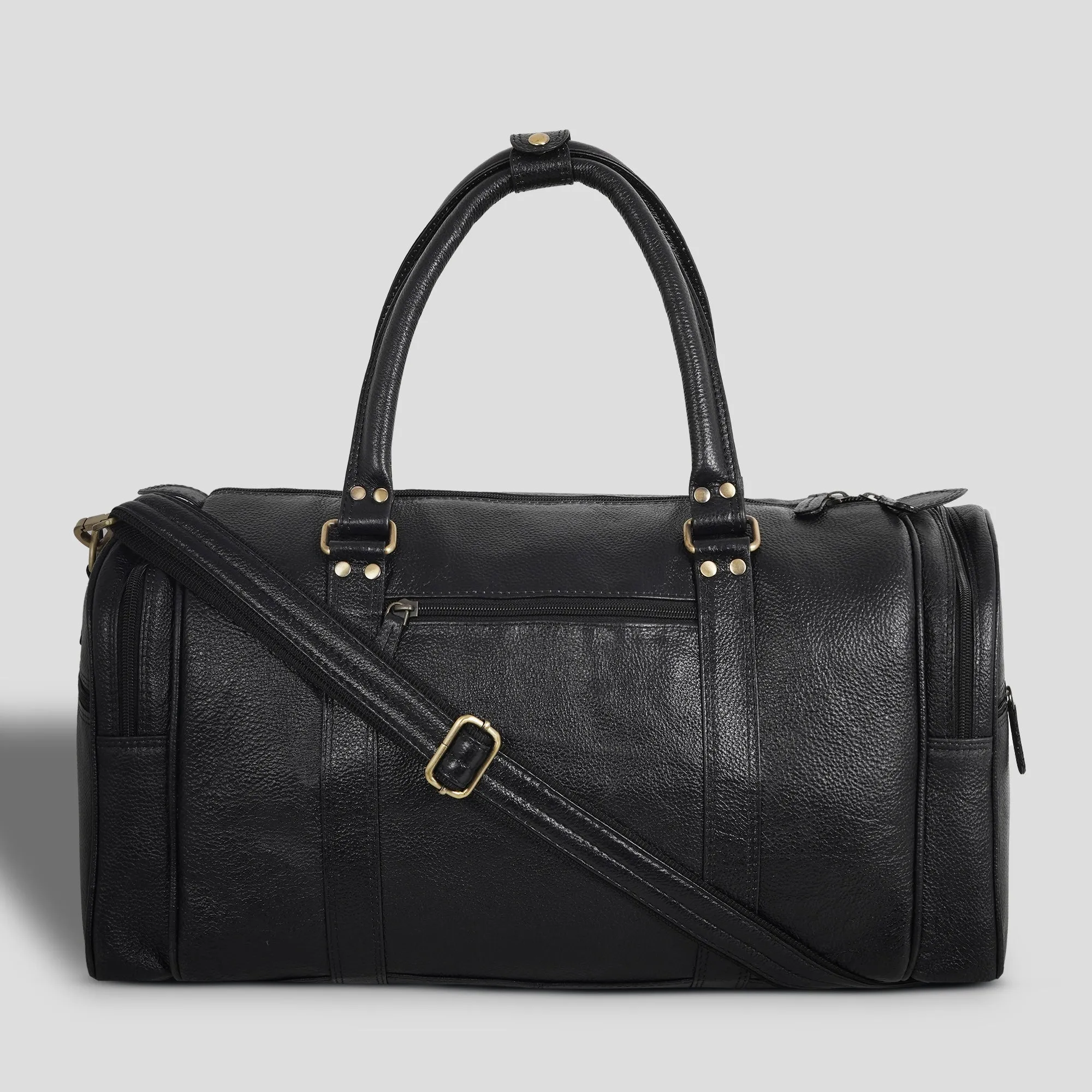Genuine Leather Travel Duffel Bag