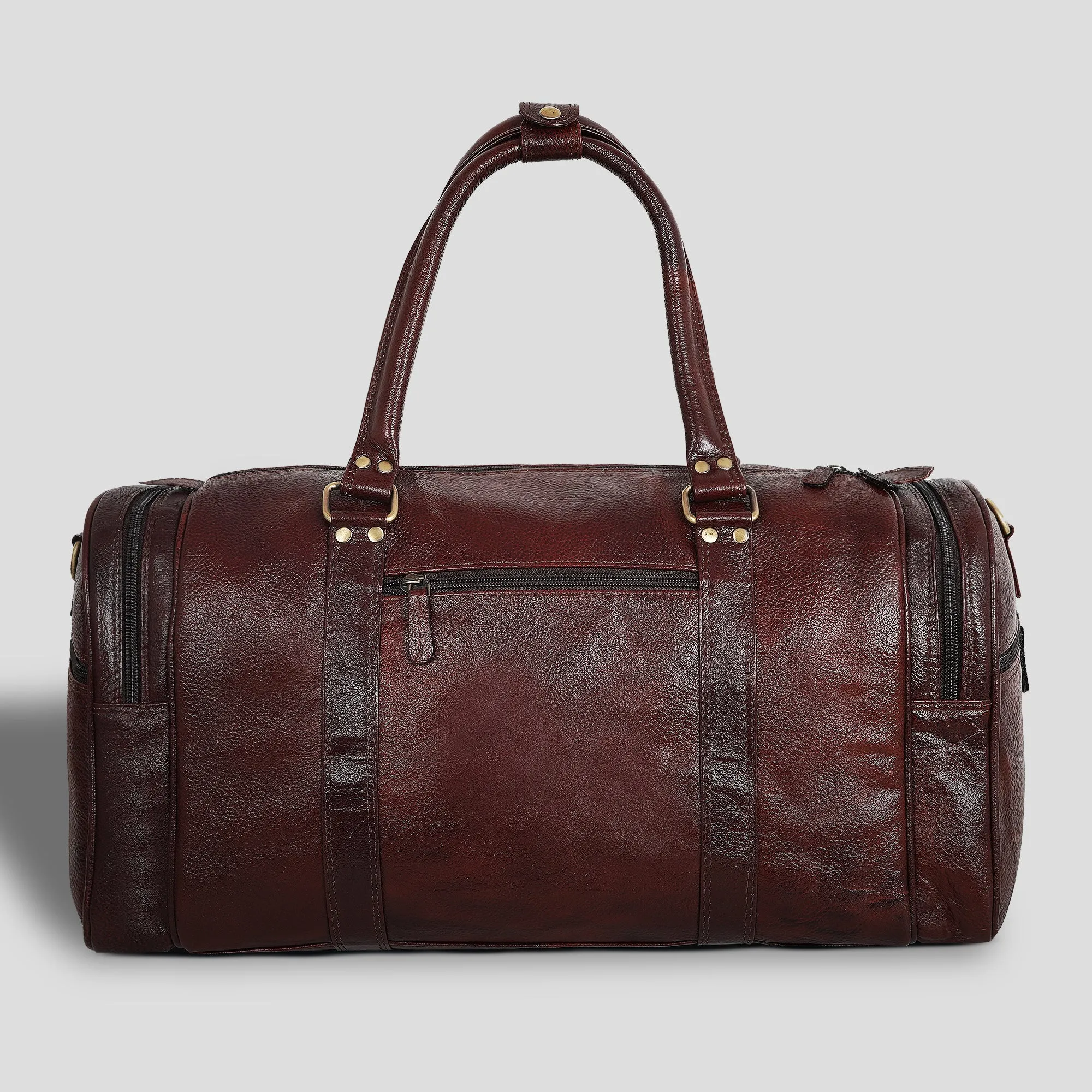Genuine Leather Travel Duffel Bag