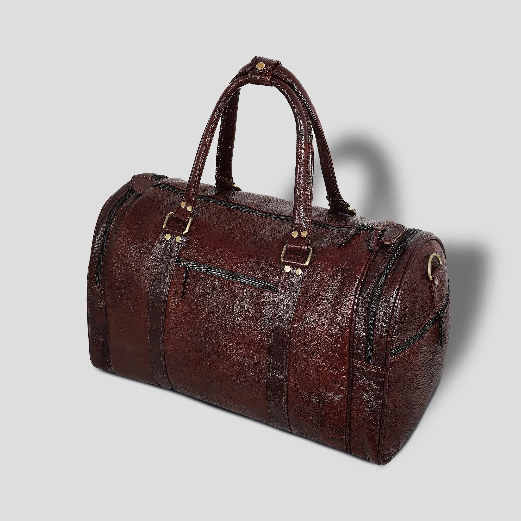 Genuine Leather Travel Duffel Bag