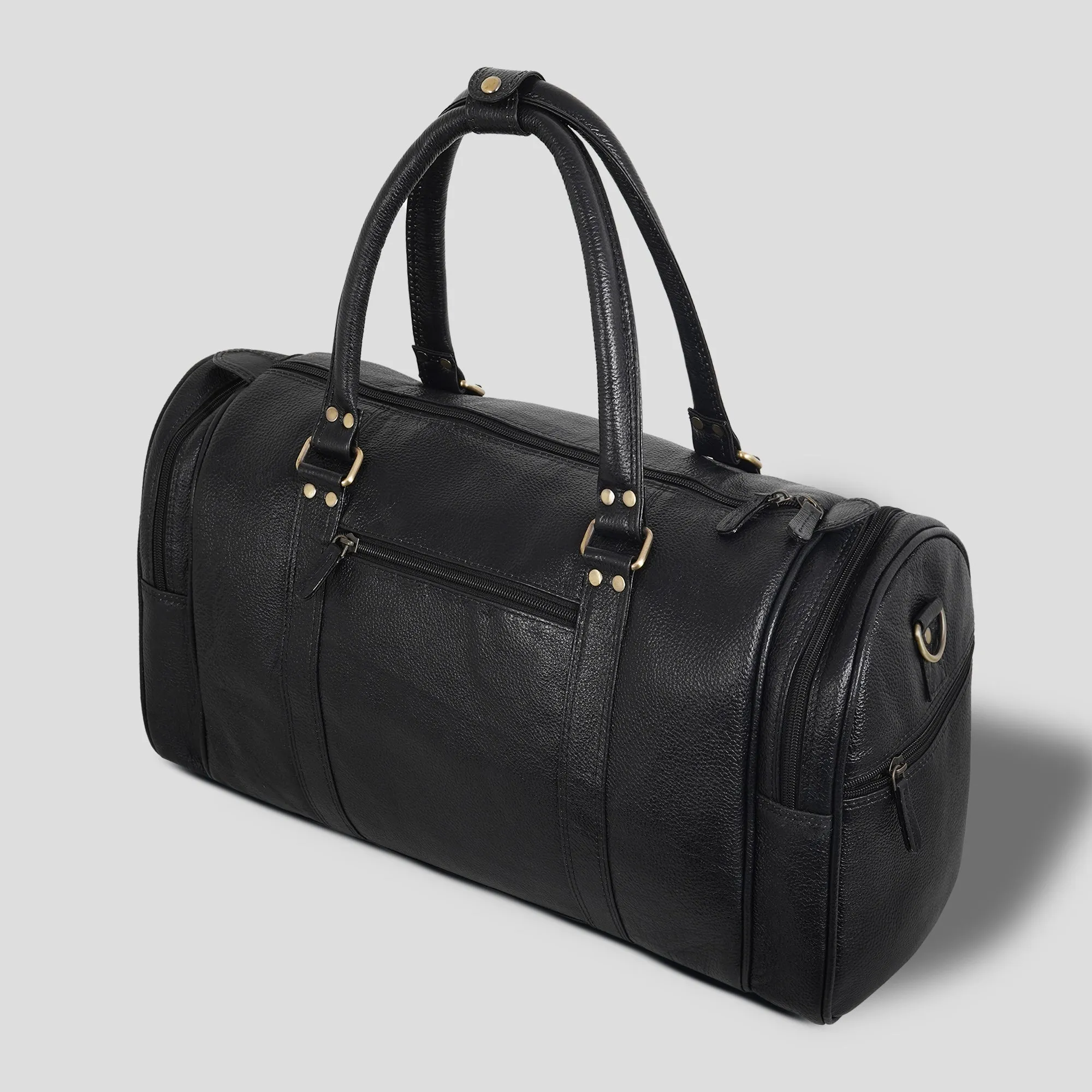 Genuine Leather Travel Duffel Bag