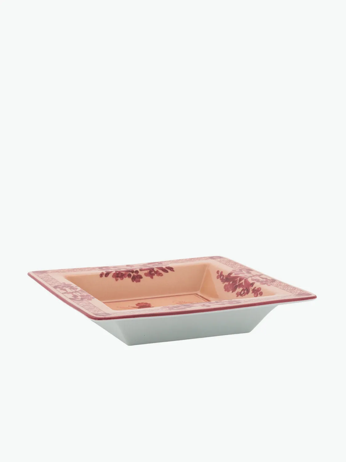 Ginori 1735 Large Squared Vide Poche Oriente Italiano Vermiglio
