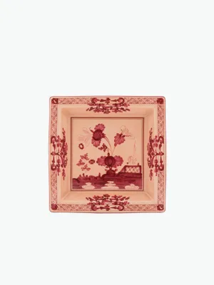 Ginori 1735 Large Squared Vide Poche Oriente Italiano Vermiglio