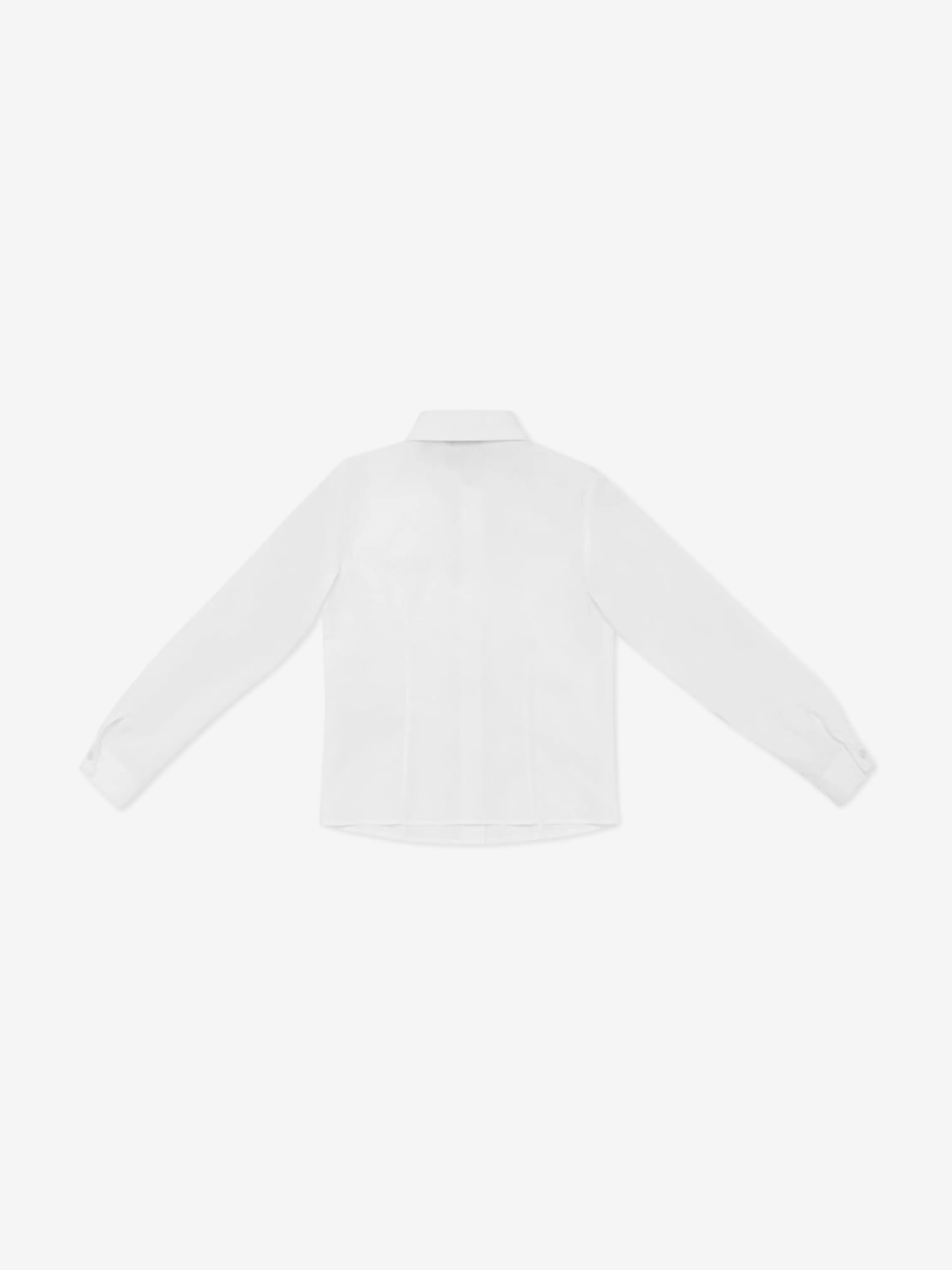 Girls Cotton Shirt in White
