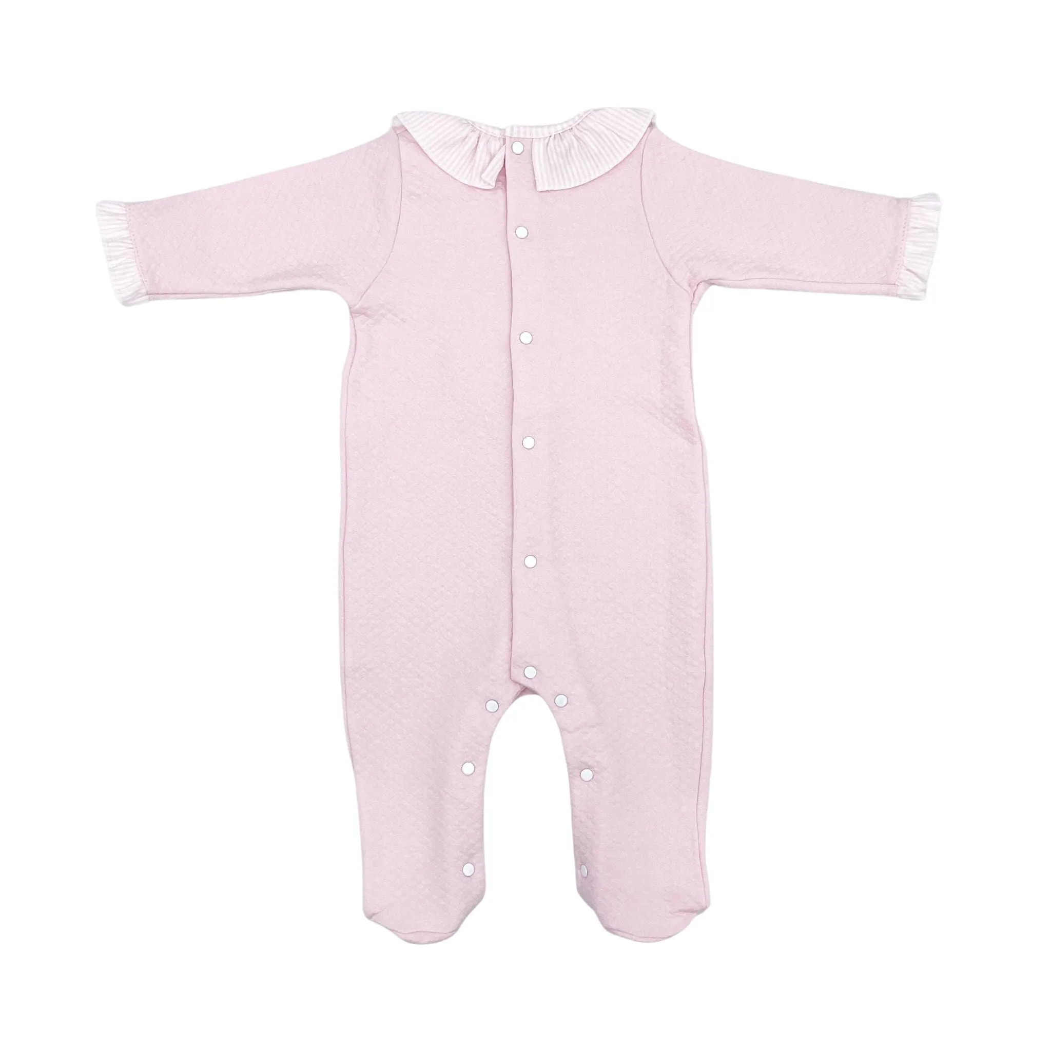 Girls Jacquard Knit Footie with Pocket