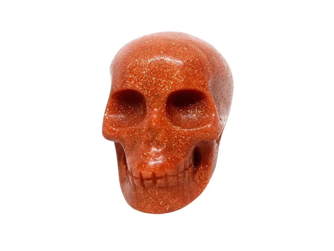 Golden Sandstone Crystal Skull