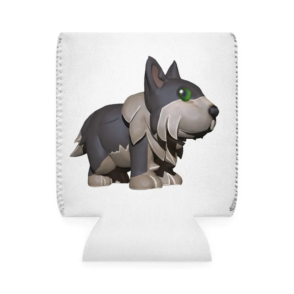 Grey Dog Can Cooler Sleeve