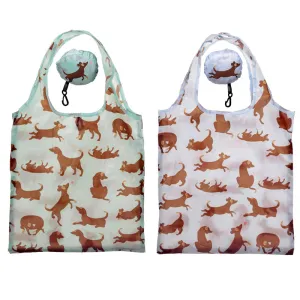 Handy Fold Up Catch Patch Dog Shopping Bag with Holder FBAG12