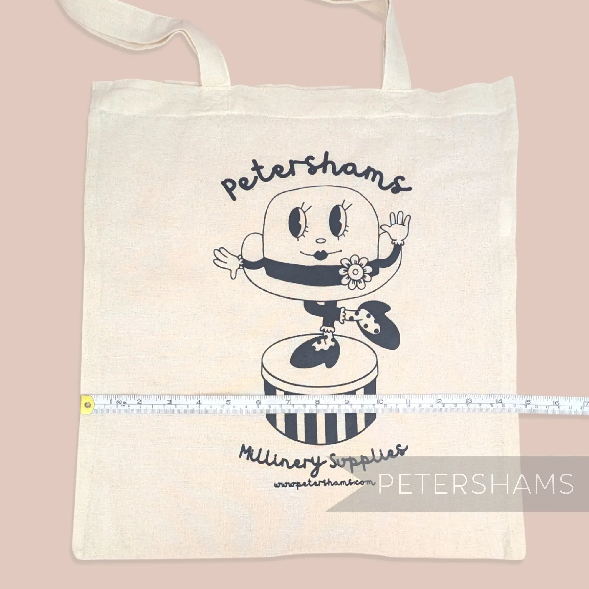 'Hattie' Printed Cotton Shoulder Tote Bag