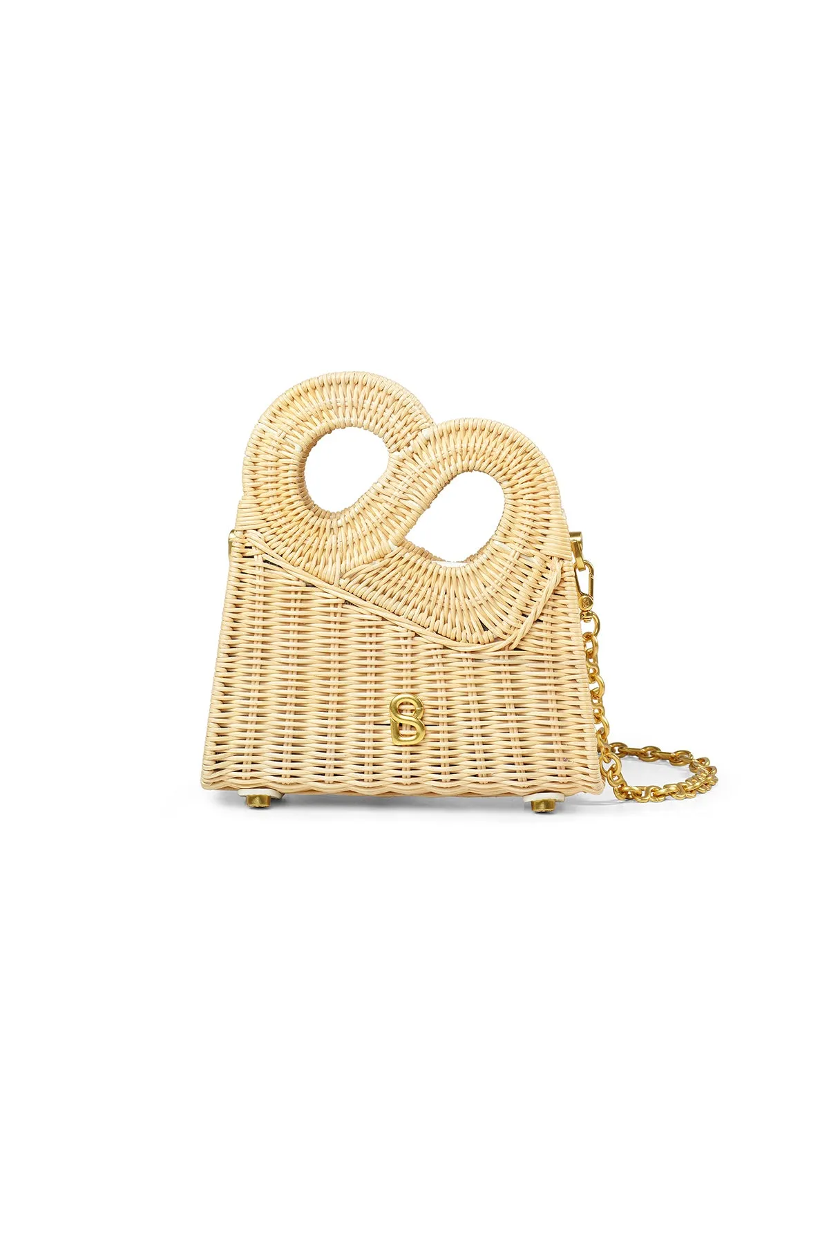 Hold Me Rattan Bag Small - White