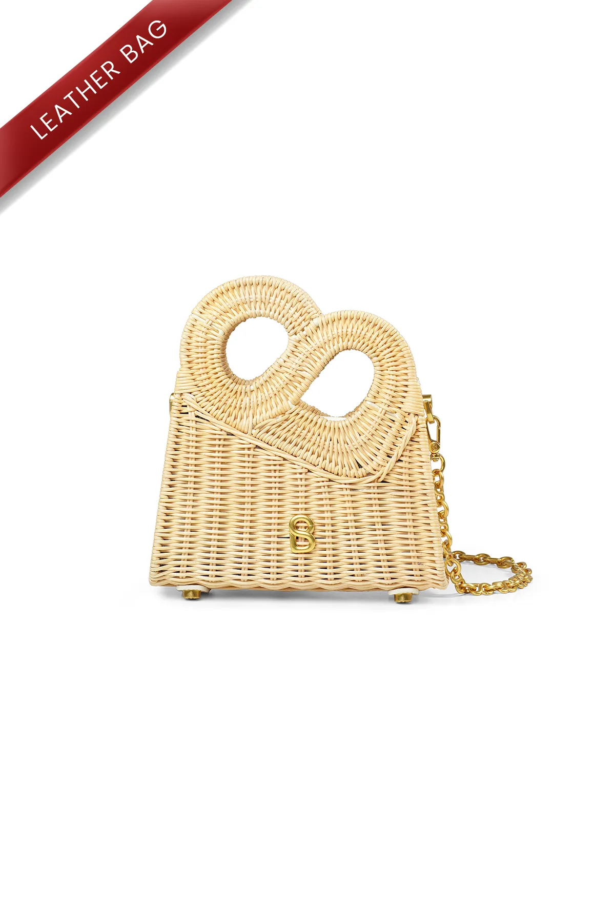 Hold Me Rattan Bag Small - White
