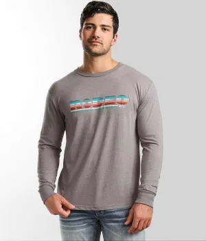 Hooey Men's "Rodeo" Grey Long Sleeve Tee HT1536GY