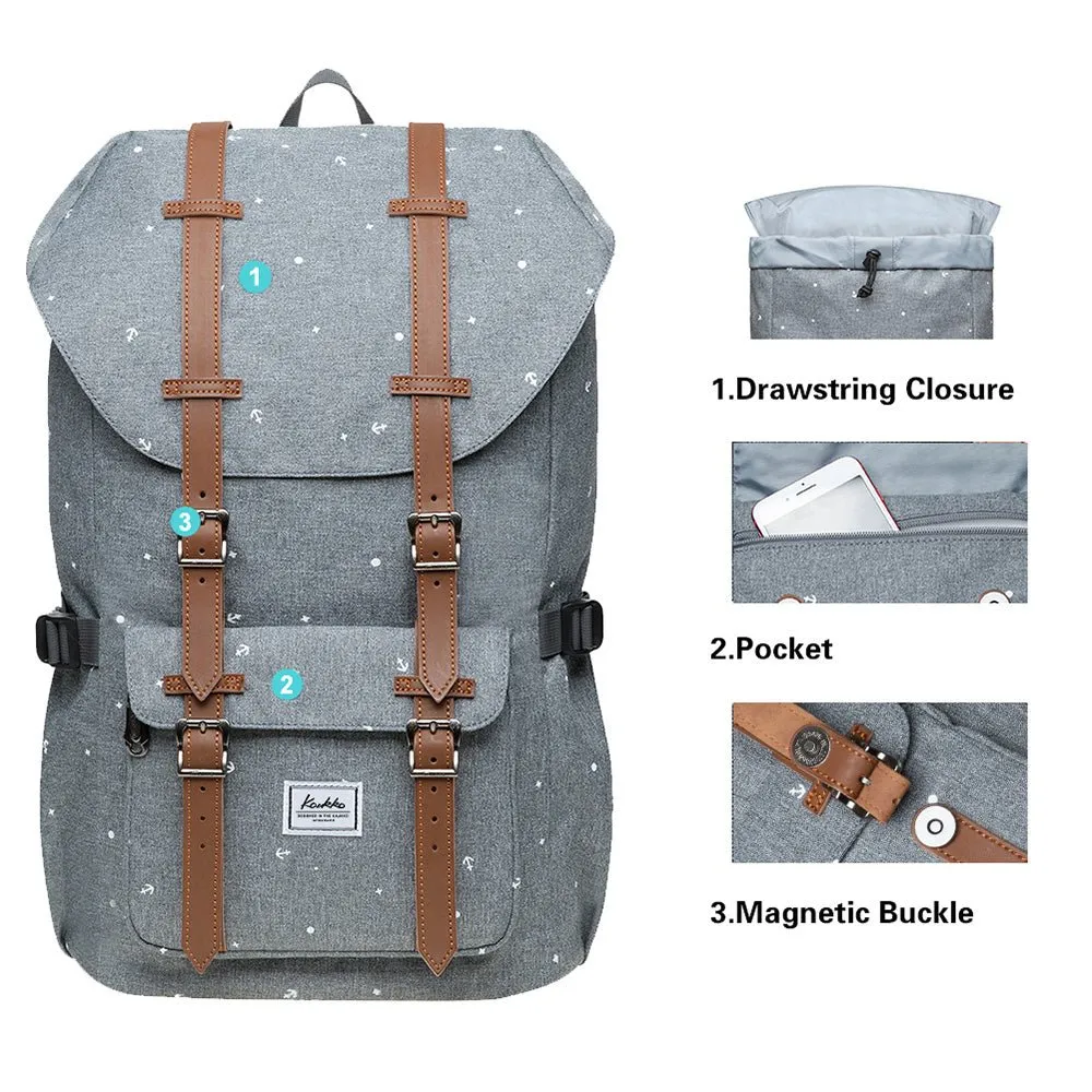 KAUKKO Backpack for city trips, EP5-12 ( Grey /19.7L )