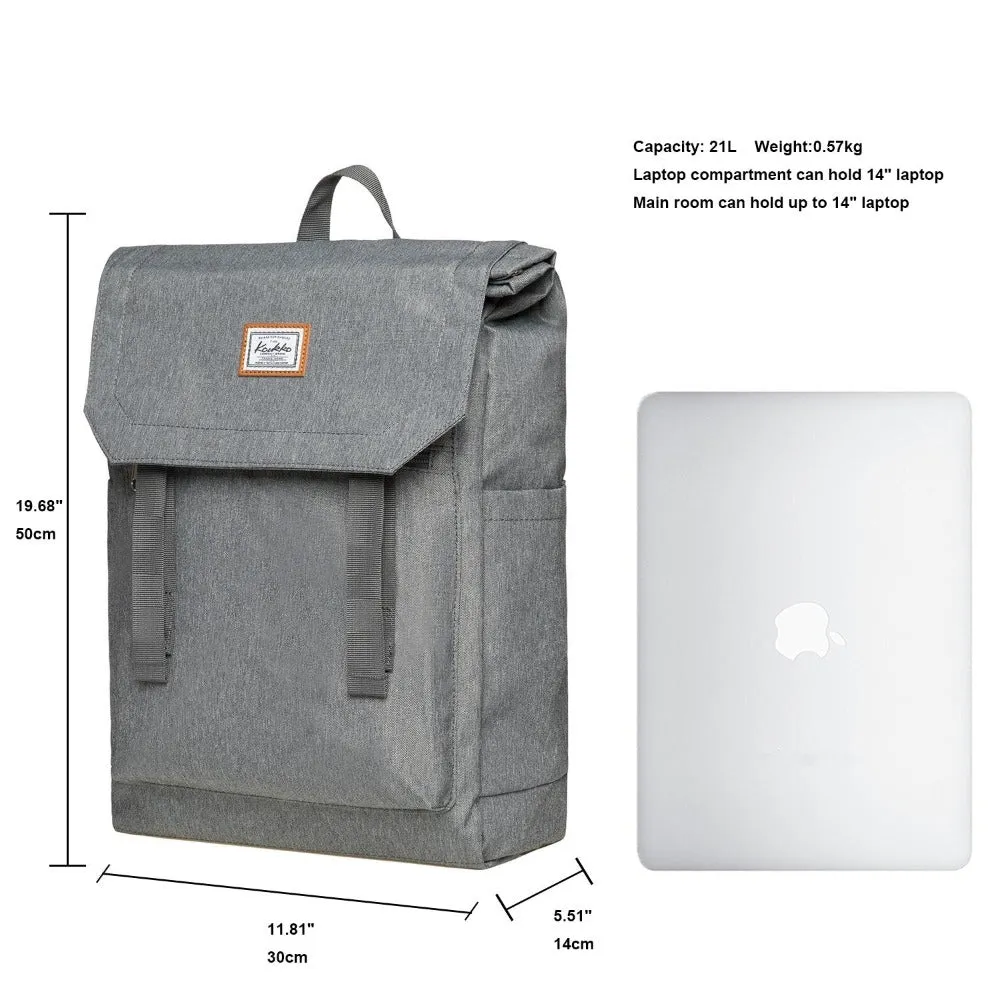 KAUKKO Backpack for city trips, KF14 ( Grey / 21L )